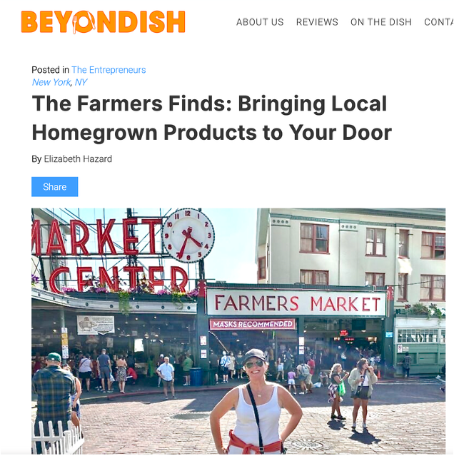Beyondish article about The Farmers Finds